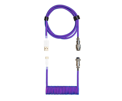 Kable do klawiatur Cooler Master Coiled Cable (Thunderstorm Blue-Purple)